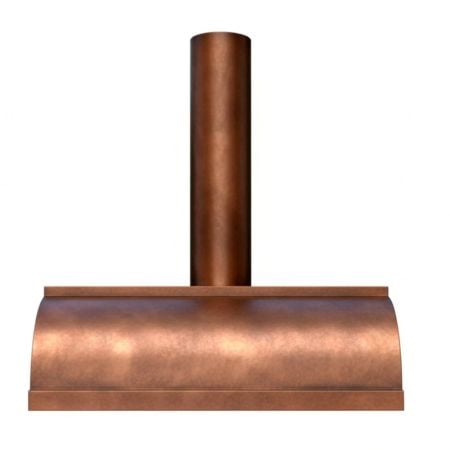 Wall Mount Copper Hood With Patina Finish Elegant